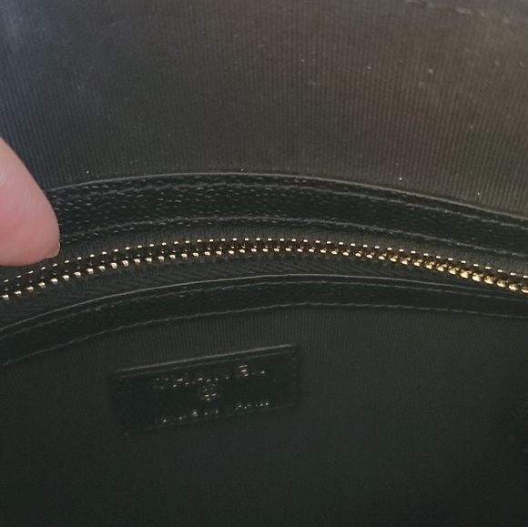 CHANEL Black Caviar Clutch Case Very Good - Picture 7 of 8